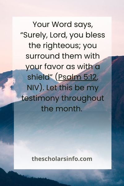 Happy New Month Prayer Message