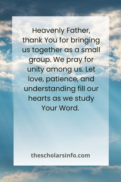 Powerful Small Group Bible Study Prayer