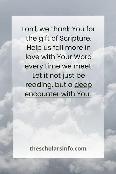 Powerful Small Group Bible Study Prayer