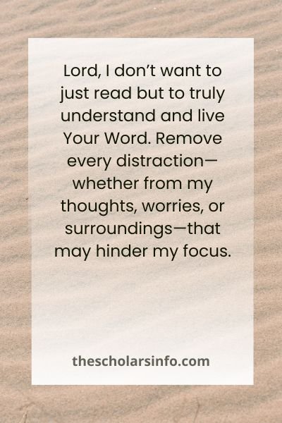 Prayer Before Reading The Bible