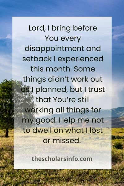 End Of The Month Prayer Points With Scriptures​