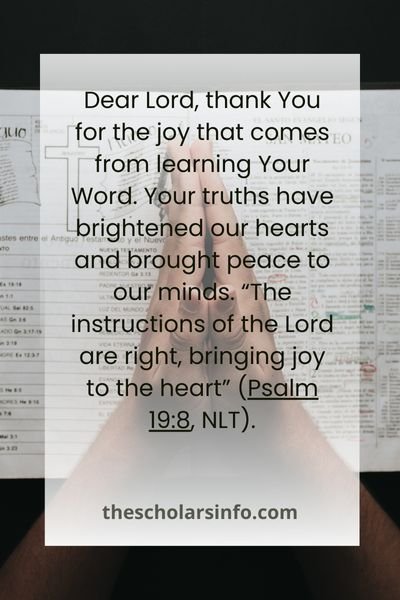 Powerful Closing Prayer For Bible Study