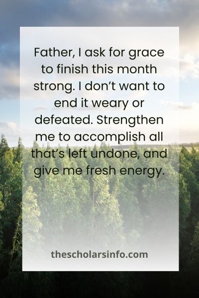 End Of The Month Prayer Points With Scriptures​