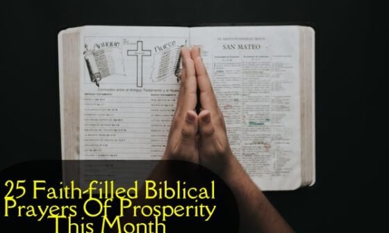 Biblical Prayers Of Prosperity This Month