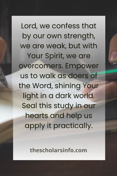 Inspiring Closing Prayer For Online Bible Study