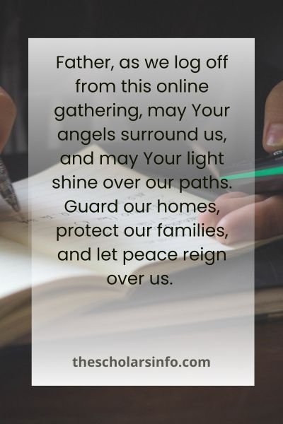 Inspiring Closing Prayer For Online Bible Study