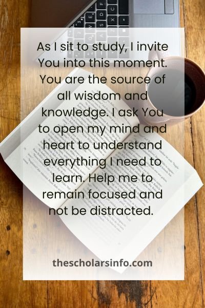 Sprit-Filled Prayers to Pray While You Study In College