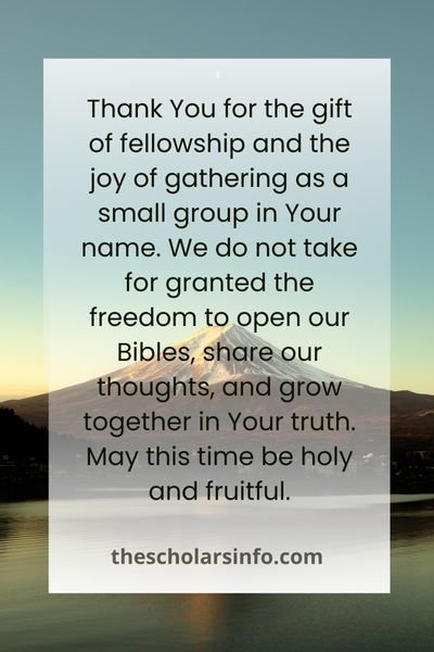 Prayers To Open Bible Study