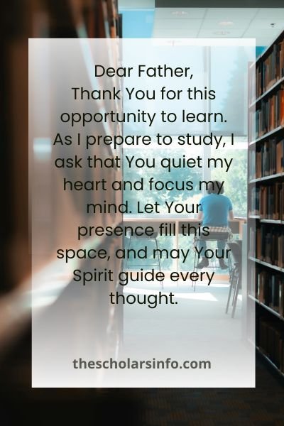 Sprit-Filled Prayers to Pray While You Study In College