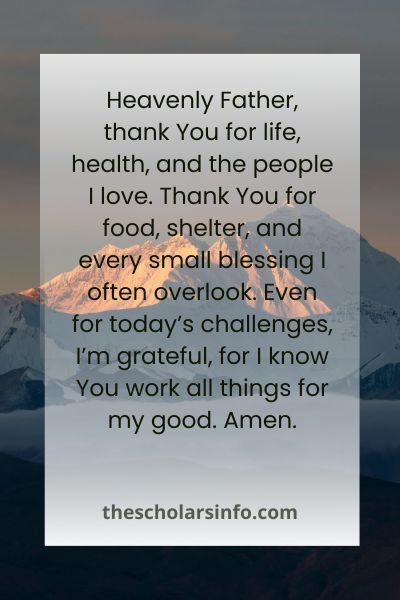 Scriptural Evening Prayer For Today