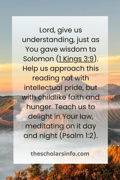 Prayers To Open Bible Study