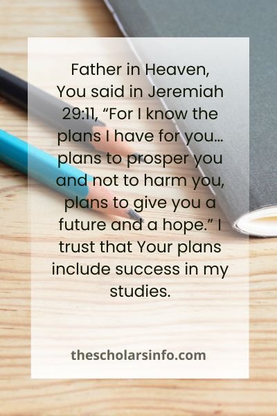 Sprit-Filled Prayers to Pray While You Study In College