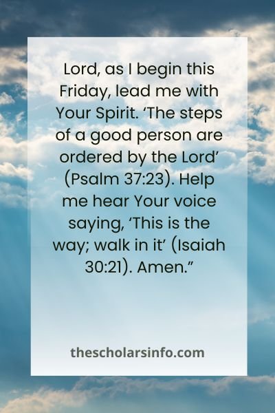 Friday Morning Prayer