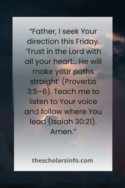 Friday Morning Prayer