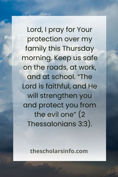 Thursday Morning Prayers