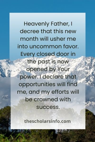 Scriptural New Month Prayers And Declaration