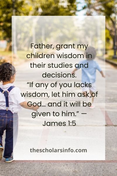 Prayer Points For Children With Scriptures For Success