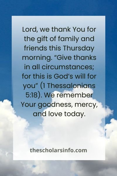 Thursday Morning Prayers