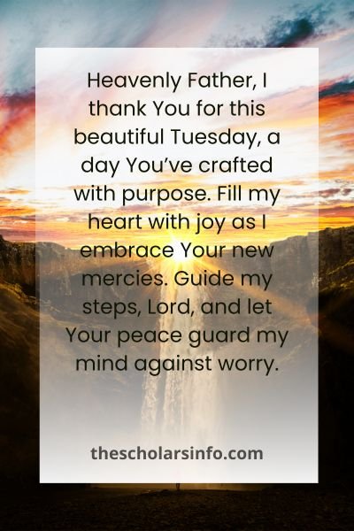 Tuesday Morning Prayers From The Bible For A New Day