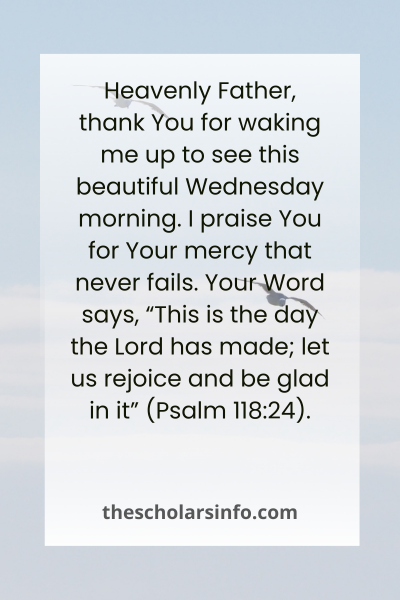 Wednesday Morning Prayers and Blessings