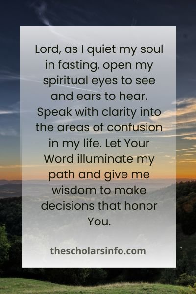 Bible-Based Prayers During Fasting