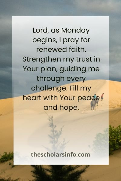 Scriptural Monday Morning Prayers and Quotes for The Week