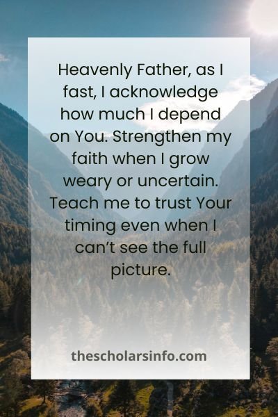 Bible-Based Prayers During Fasting