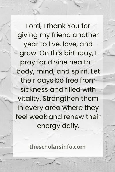 Happy Birthday Prayer To A Friend From The Scriptures