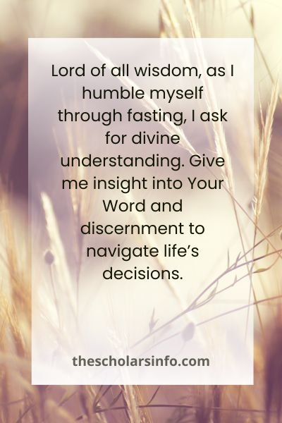 Bible-Based Prayers During Fasting