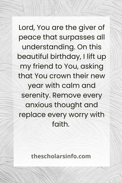 Happy Birthday Prayer To A Friend From The Scriptures