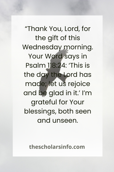 Wednesday Morning Prayers and Blessings