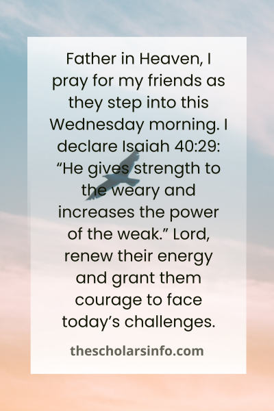 Wednesday Morning Prayers and Blessings