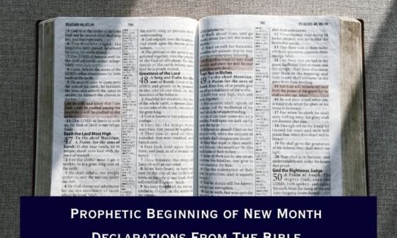 Prophetic Beginning of New Month Declarations From The Bible