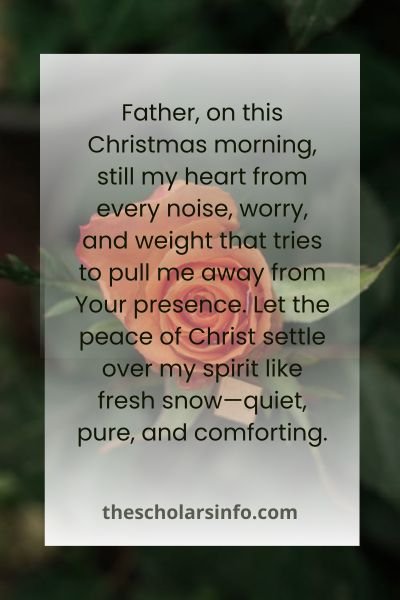 Prayers For Peace And Blessing On Christmas Day