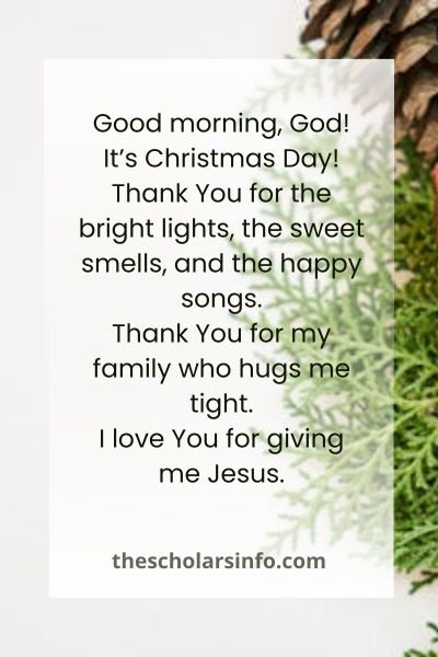 Christmas Prayers For Young Ones