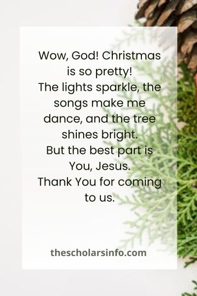 Christmas Prayers For Young Ones