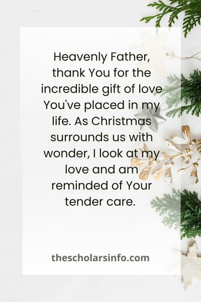 Christmas Prayer To My Love