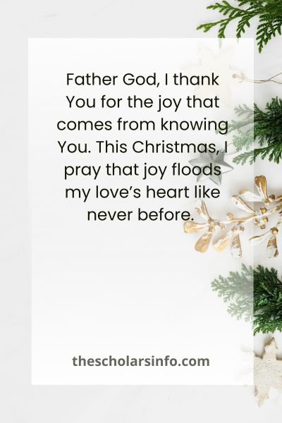 Christmas Prayer To My Love