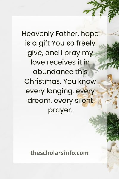 Christmas Prayer To My Love