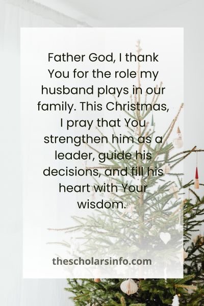 Christmas Prayers To My Husband