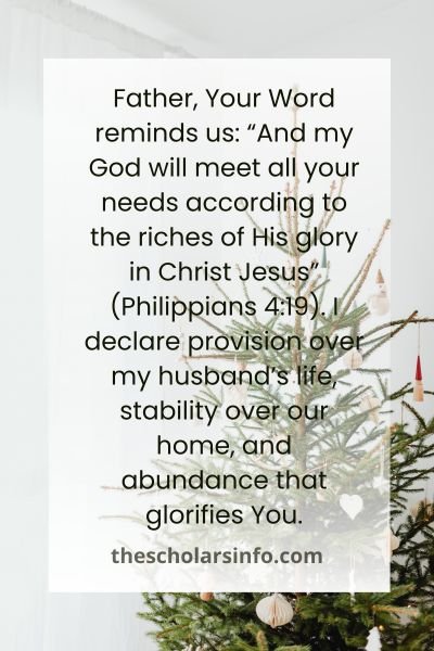 Christmas Prayers To My Husband