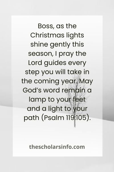 Happy Christmas Wishes And Prayers To My Boss