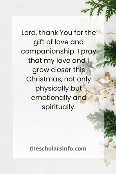 Christmas Prayer To My Love