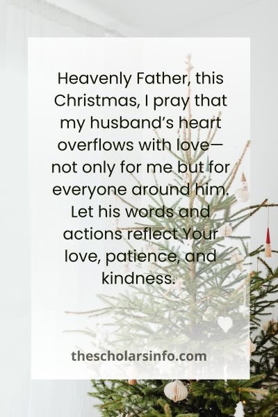 Christmas Prayers To My Husband