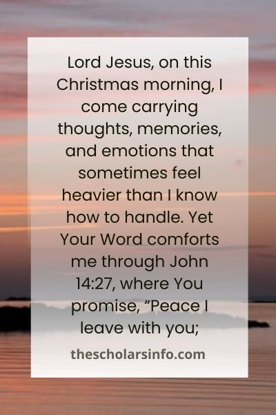 December 25 Christmas Morning Prayers From Bible