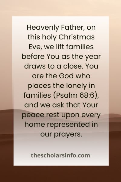 christmas eve prayers of intercession for new year