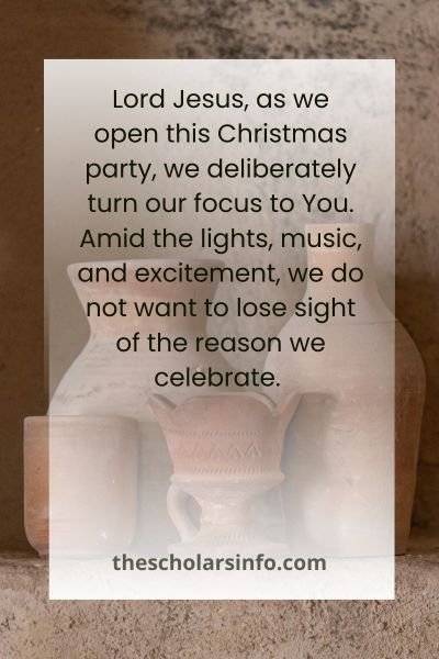 Christ-Centered Opening Prayers for Christmas Party Events