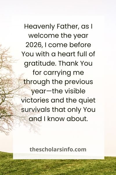 Happy New Year Prayer For 2026