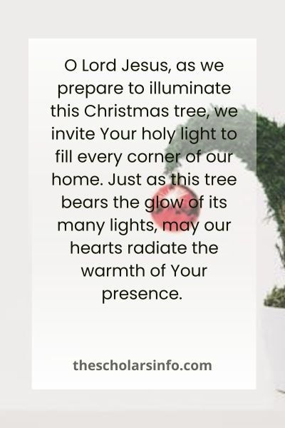 Scripture-Filled Prayers For Lighting Of The Christmas Tree