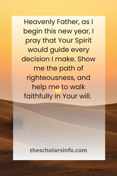 Prayer Blessings for the New Year 